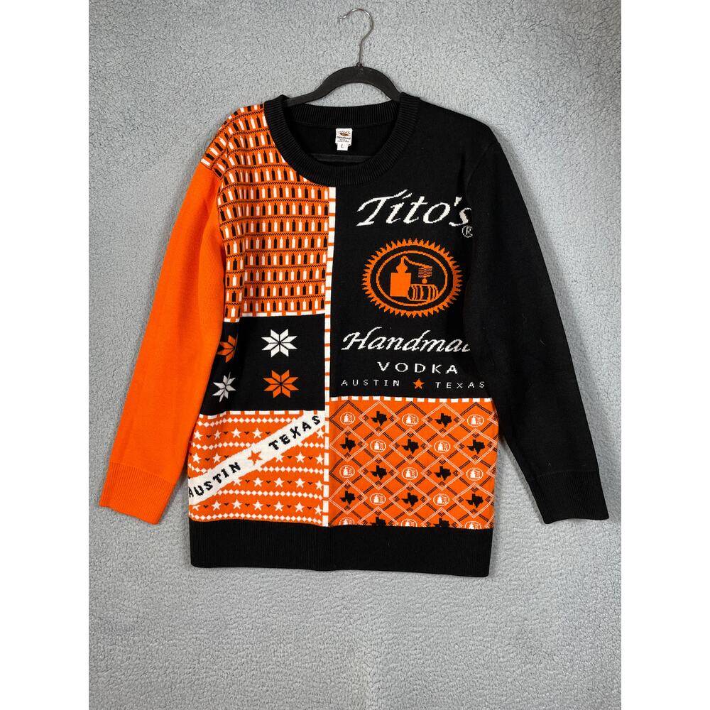 TITO’S handmade vodka Austin Tx sweater Size L Mens